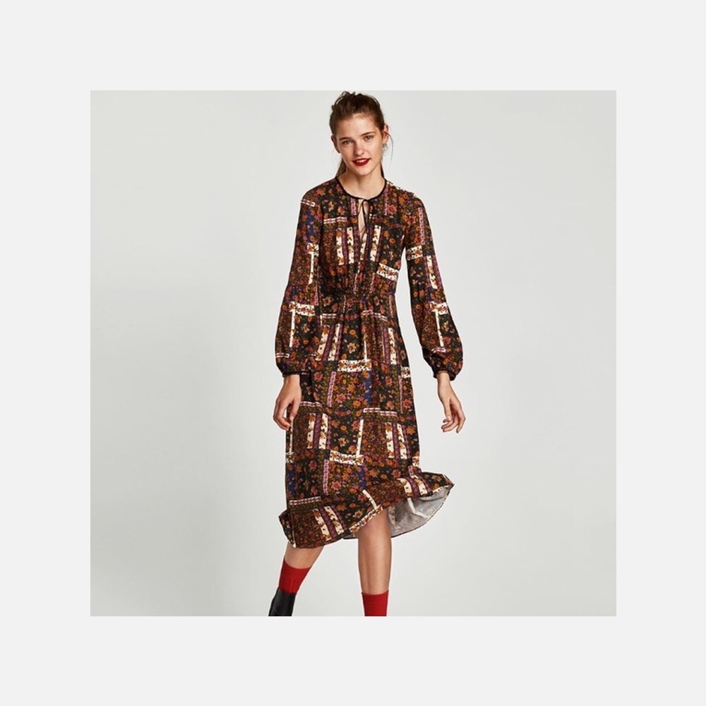 ✨Zara Patchwork Dress💥  EVERYTHING MUST GO
